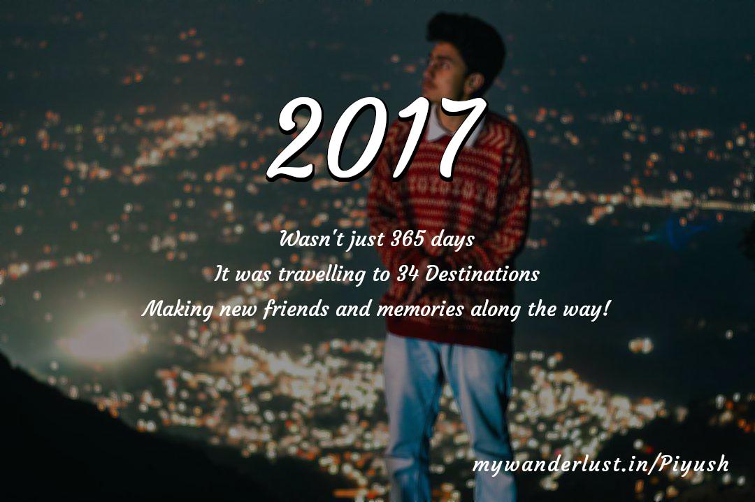 Piyush's year in travel