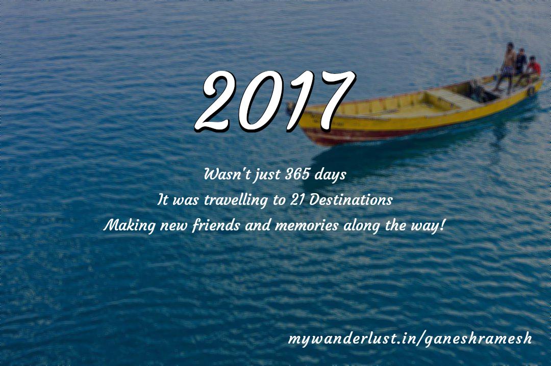 ganeshramesh's year in travel