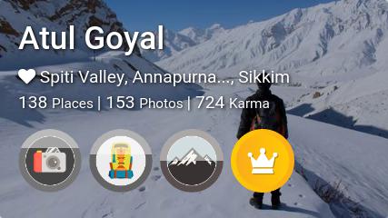traveler profile for Atul Goyal at MyWanderlust.in